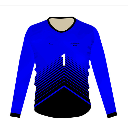 Camiseta/camisa Personalizada Goleiro Nome /logo/manga Longa