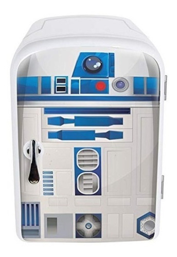 Mini Refrigerador Calentador 6 Latas Star Wars Con Llantas 