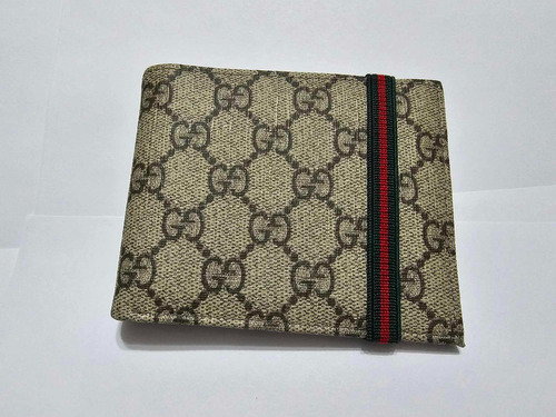 Tarjetero Con Clip Para Billetes Gucci Beige