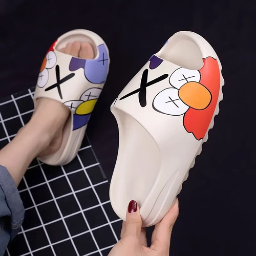 Zapatillas Con Letras De Eva Para Hombre, Parte Inferior Gru
