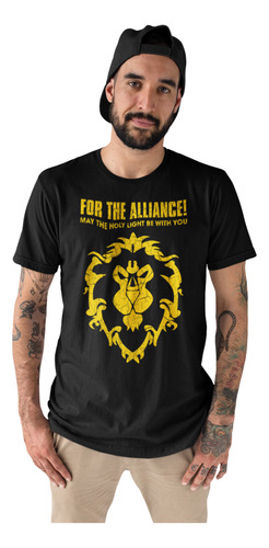 Camisa, Camiseta World Of Warcraft Alliance Aliança Rpg Game