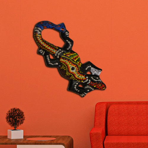 Escultura De Lagarto Gecko Suspensão De 10 Cm C 10 Cm C