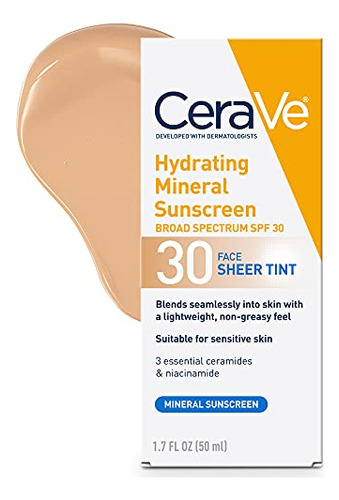 Protector Solar Cerave Tinted Spf 30 Mineral 50ml