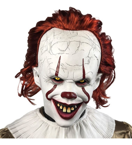 Máscara Pennywise De Látex Eso It Payaso Halloween Terror