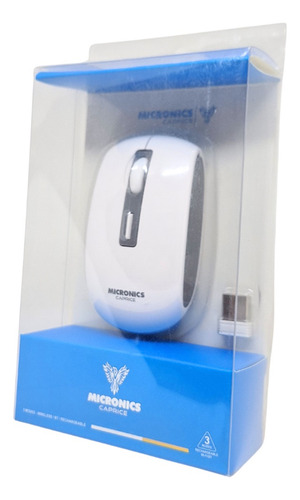 Mouse Micronics Caprice Recargable Inalámbrico 2.4ghz 1600dp