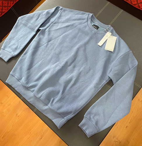 Suéter Bershka Talla M Para Hombre Color Azul Opaco