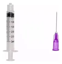 Comprar Kit Seringa 3ml Luer Lock C\u002F100 + Agulha 20x55 C\u002F100