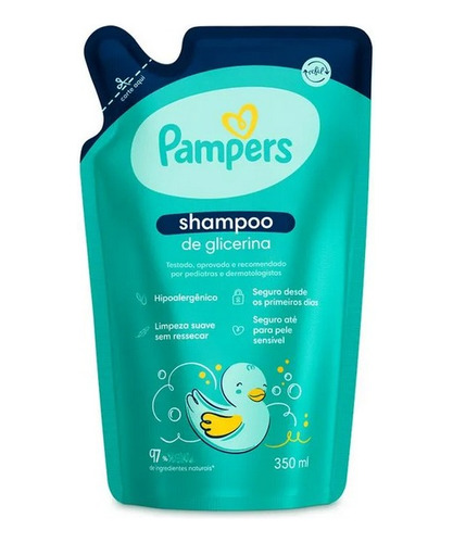 Shampoo De Glicerina Pampers - 350ml Refil