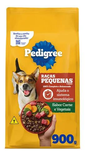 Alimento Pedigree Cães Adultos Raças pequenas para cão adulto de ...