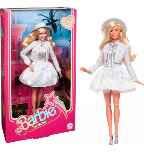 Barbie The Movie Colección Outfit Azul Y Rosa Hrf26