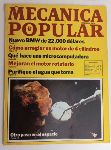 Revista Antigua Mecánica Popular Septiembre De 1978
