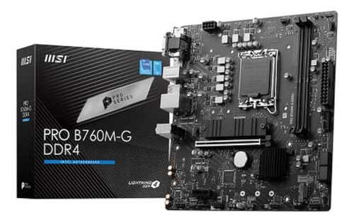 Tarjeta Madre Msi Micro-atx Pro B760m-g Ddr4 1700 64gb Ddr4