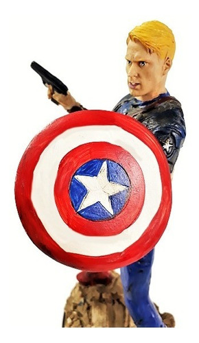 Imagem 4 de 8 de Personagem Filme Capitao America Grande Com Escudo