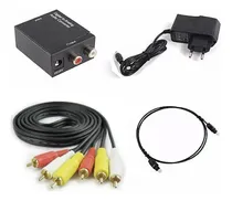 Comprar Convertidor Óptico Rca Cable Óptico+cable Rca+ Transformador
