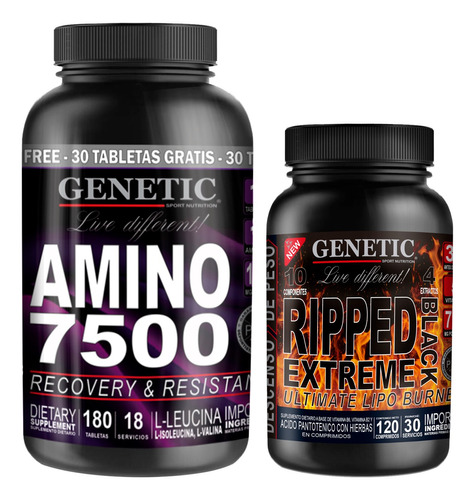 Músculos Magros Amino Esenciales 7500 Ripped Extreme Genetic