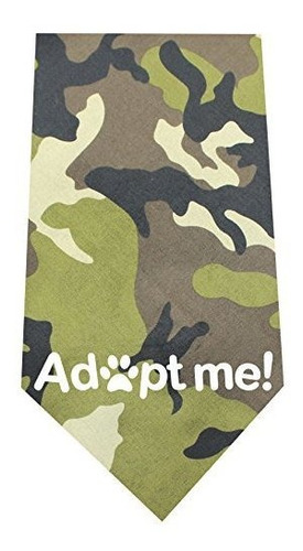 Mirage Pet Products Adopt Me Screen Print Bandana Green Camo