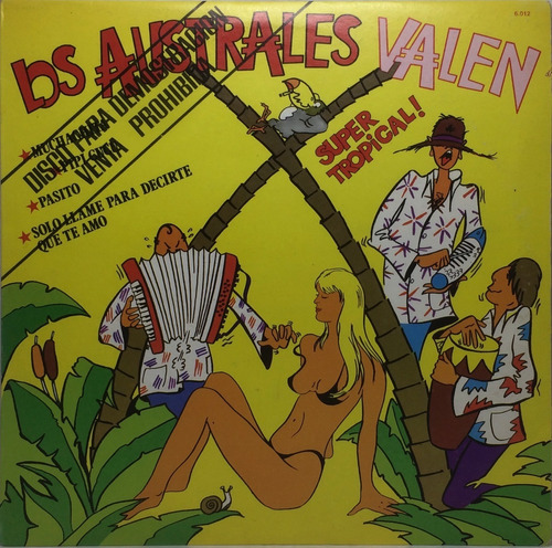 Vinilo Lp - Los Australes - Los Australes Valen 1985 Arg