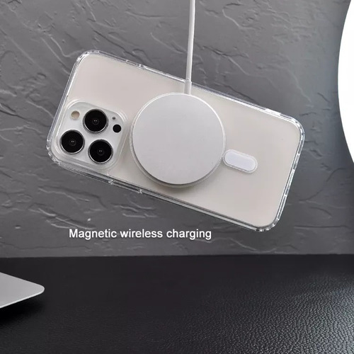 Imagen 2 de 10 de Carcasa Para iPhone 14 Pro Transparente Tpu Con Magsafe