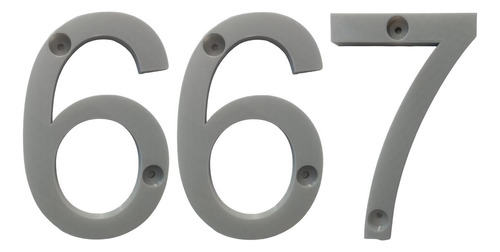 Números De Departamentos 3d, Mxdgu-667, Número 667,  17.7cm