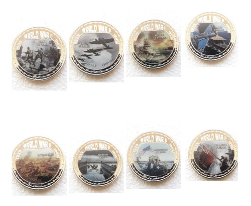 Colección Medallas Monedas Batallas Segunda Guerra Mundial