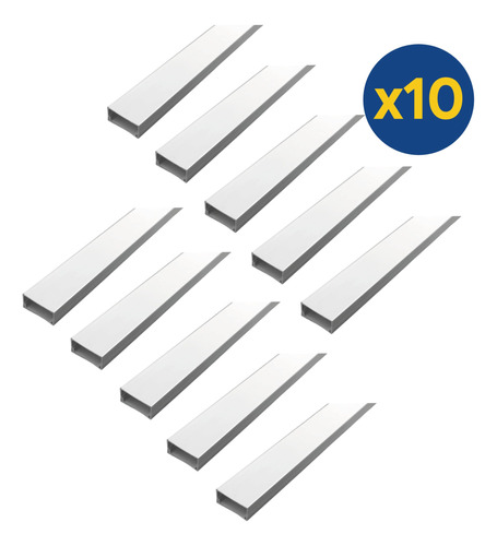 Canaleta Pvc 20x10 2mts Bandeja Pack 10 Unidad