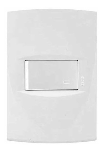 Llave De Luz Armada De 1 Punto Sica Life 1 Modulo Blanco
