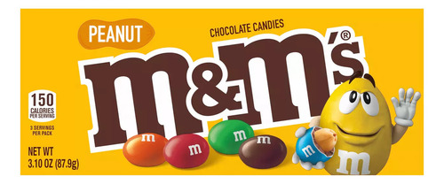 2 Pack Chocolates M&m's Sabor Cacahuate 87.9g C/u