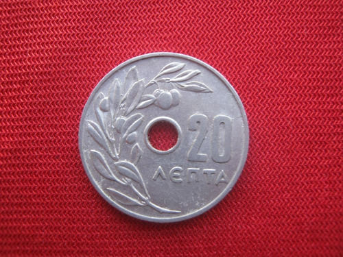 Grecia 20 Lepta 1966