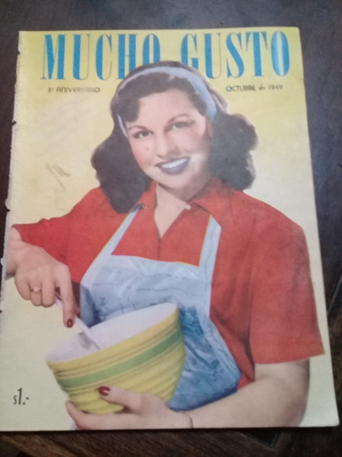 Revista Antigua **mucho Gusto** Nº36  De Octubre De 1949