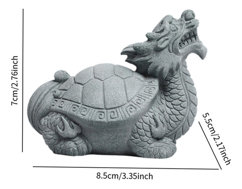 Turtle Tea Pet Ornaments Figuras De Tortuga De Dragón M
