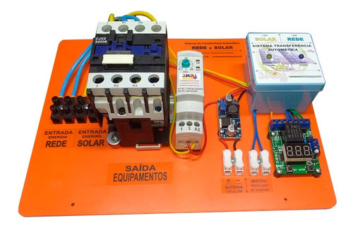Imagem 5 de 5 de Quadro Transferência Automática Liga E Desliga Inversor 220v