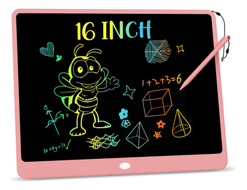 Tablet De Dibujo 16pulg, Ideal Para Viajes Con Niños (rosa)
