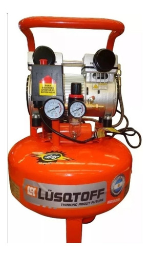 Imagen 5 de 10 de Compresor Aire 1hp Sin Aceite Ni Ruido Odontologico Lusqtoff
