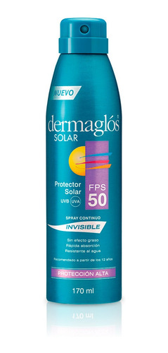 Dermaglos Protector Solar Fps50 Spray Continuo Invisible 170