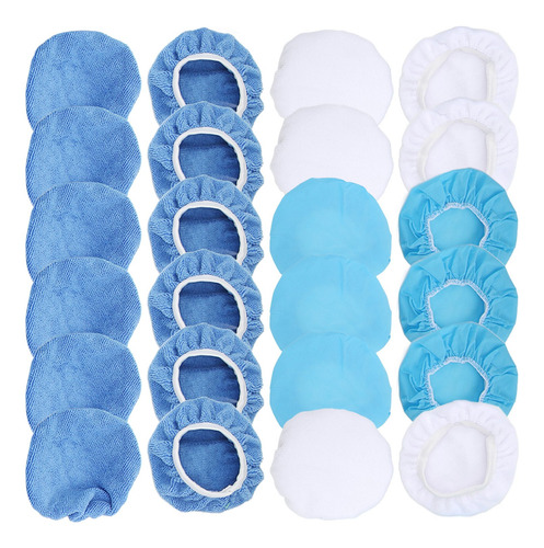 Juego De 24 Paquetes De Gorros Para Pulir, Microfibra No Tej