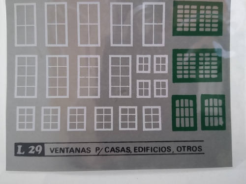 Imagen 3 de 5 de Nico Blister C/ Ventanas En Acetato V.s Modelos H0 (tma 89)