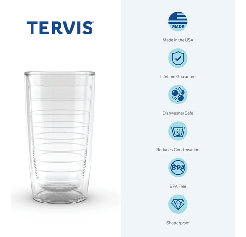 Vaso Aislado De Doble Pared Para Niños 475 Ml Transparente