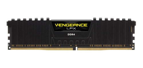 Imagen 2 de 4 de Memoria RAM Vengeance LPX gamer color negro 16GB 2 Corsair CMK16GX4M2D3600C18