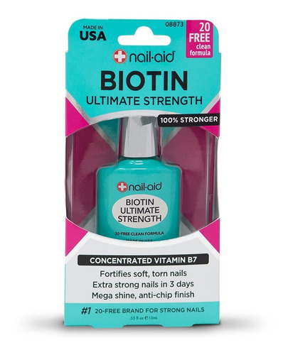 Nail-aid Biotin Ultimate Strength Fortalecedor De Uñas Claro