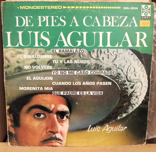 Luis Aguilar - De Pies A Cabeza (vinyl)