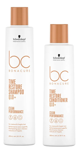 Shampoo + Acondicionador Schwarzkopf Time Restore Bonacure