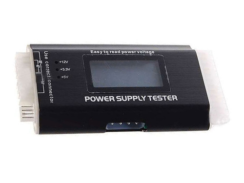 Tester Fonte Atx Digital Lcd Alumínio Sata Ide Supply