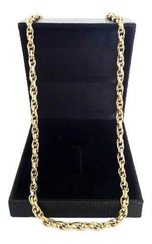 Corrente Cordão Baguete Duplo 19 Gramas 60cm Ouro 18k 750