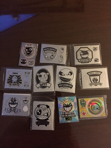 Lote De 11 Stickers Funki Punky Diferentes