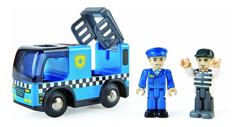 Hape Police Car Con Sirena | Juego De 3 Piezas De Policías Y