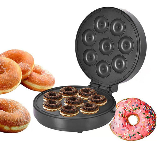 Sartén Eléctrico Antiadherente Portátil Para Rosquillas, Hac Color Negro