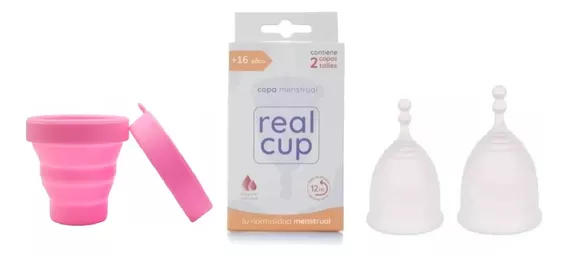 Copa Menstrual Real Cup + Vaso Esterilizador Silicona Reutil