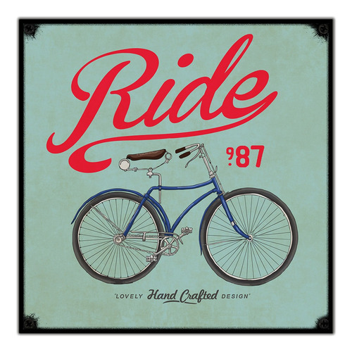 #178 - Cuadro Decorativo Vintage / Bicicleta Cartel No Chapa