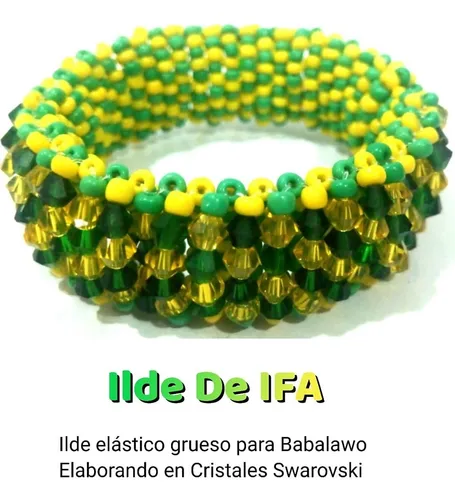 comprar Ilde Orula Elástico Full Cristales Santeria Yoruba Ifa Osha 