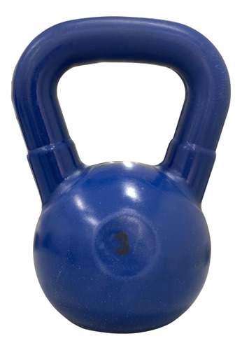 Pesa Rusa Kettlebell Pvc 3kg Fitness Mancuerna Gym Dema